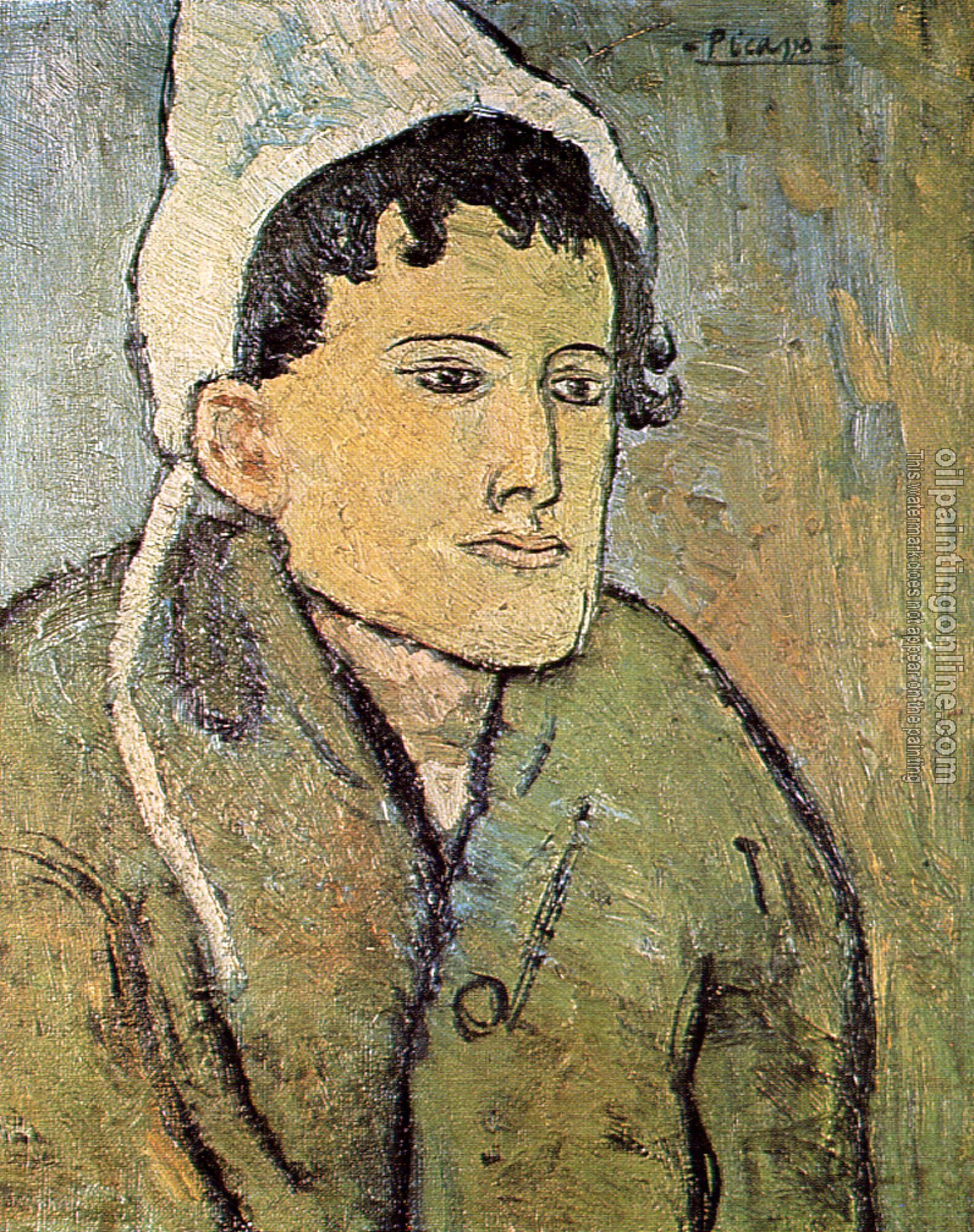 Picasso, Pablo - the woman in a bonnet